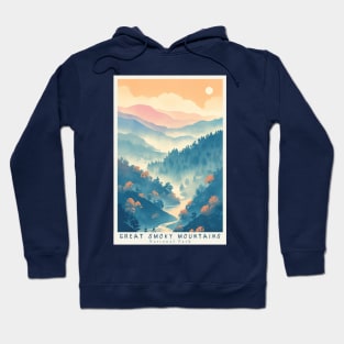 Great Smoky Mountains national park travel poster Hoodie